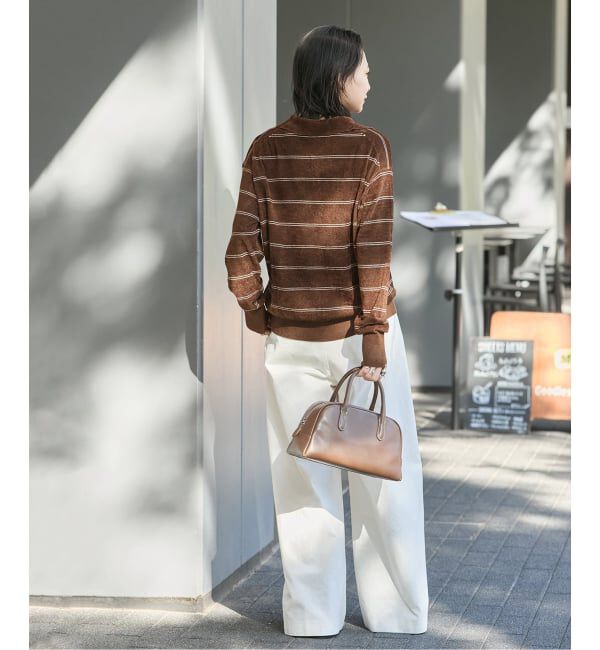 JOURNAL STANDARD「ベロアニットロングスリーブポロシャツ」|ニット・セーター|