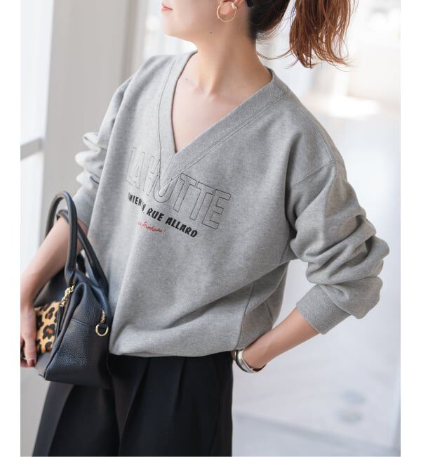 Spick and Span「《追加3》La Hutte / ラ ユット 別注Vネックスウェット*」|スウェット・ジャージ|