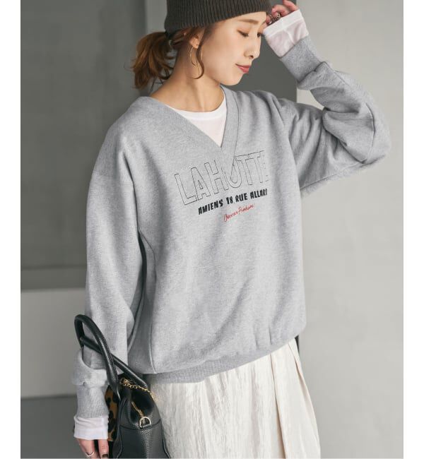 Spick and Span「《追加3》La Hutte / ラ ユット 別注Vネックスウェット*」|スウェット・ジャージ|