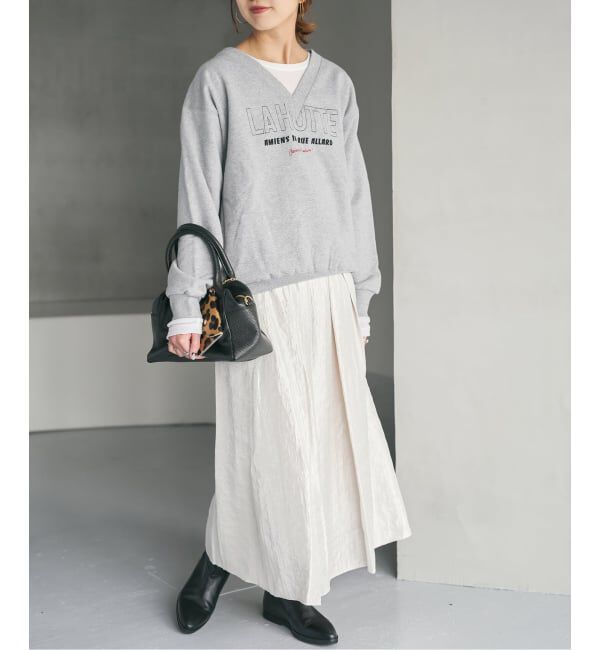 Spick and Span「《追加3》La Hutte / ラ ユット 別注Vネックスウェット*」|スウェット・ジャージ|