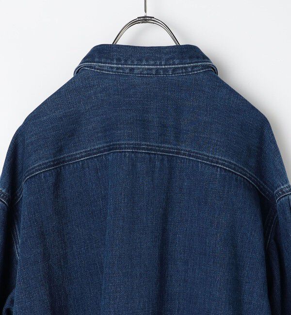 Rie Miller「【RM denim】裾フリルショート丈Gジャン」|ブルゾン・スタジャン|