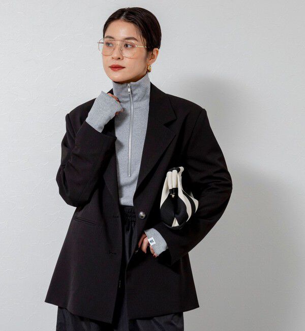 MAQWEL「【MAQWEL/マクウェル】オーバージャケット」|テーラードジャケット|ブラック