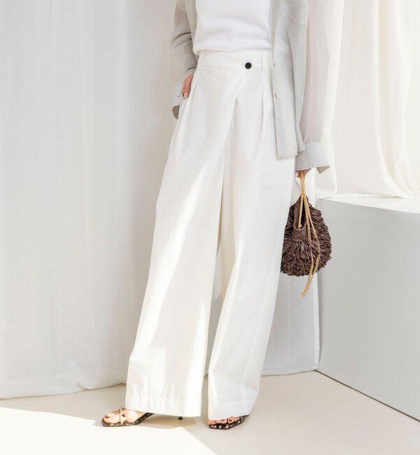 NOLLEY'S「【一部WEB限定サイズ】ウォッシャブル撥水ワイドラップパンツ」|その他|