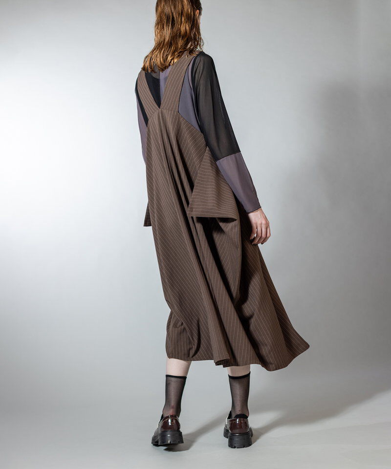  「3WAYストライプジャンパースカート」|ジャンパースカート|