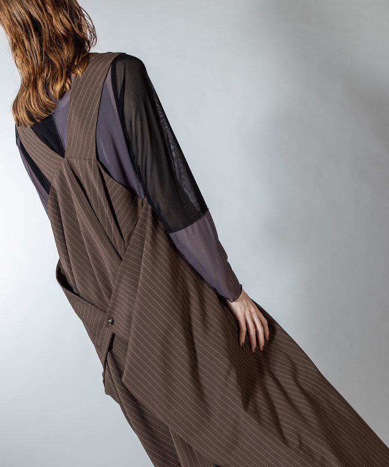  「3WAYストライプジャンパースカート」|ジャンパースカート|