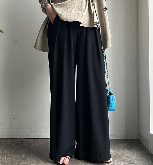  「【累計販売数3万枚突破/22色４サイズ展開！】タックワイドパンツ」|チノ|