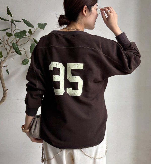  「【インフルエンサーOKOCHI企画】裏毛ナンバリングプルオーバー」|Tシャツ・カットソー|