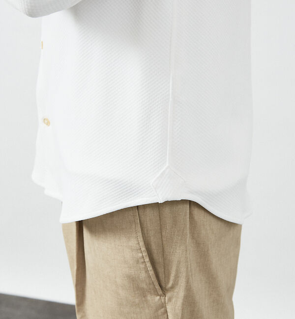 ABAHOUSE「【FLEX SHIRTS】COOLMAX EcoMade ダブルピケ ジャージシ」|シャツ・ブラウス|