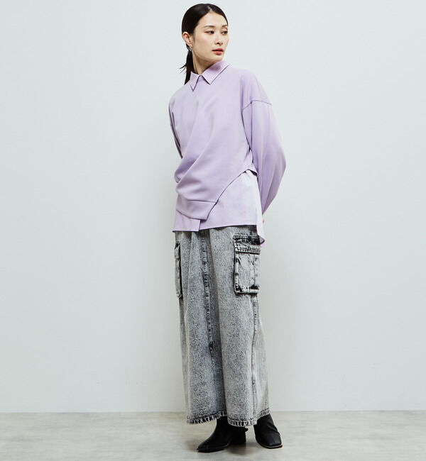 Soffitto「アシンメトリーサイドスリットスウェット」|スウェット・ジャージ|