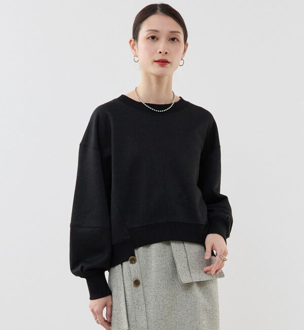 Soffitto「ラメ裏毛スウェット」|スウェット・ジャージ|ブラック