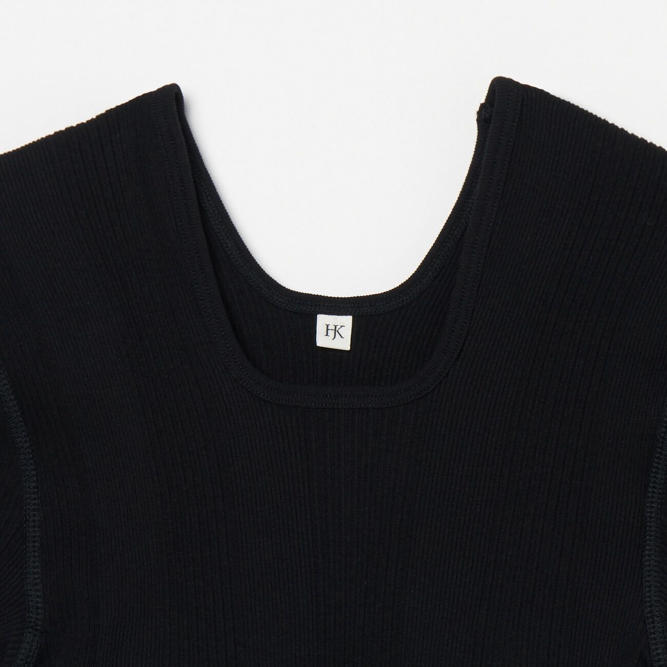  「HAKUJI Random rib bra half sleeve」|Tシャツ・カットソー|