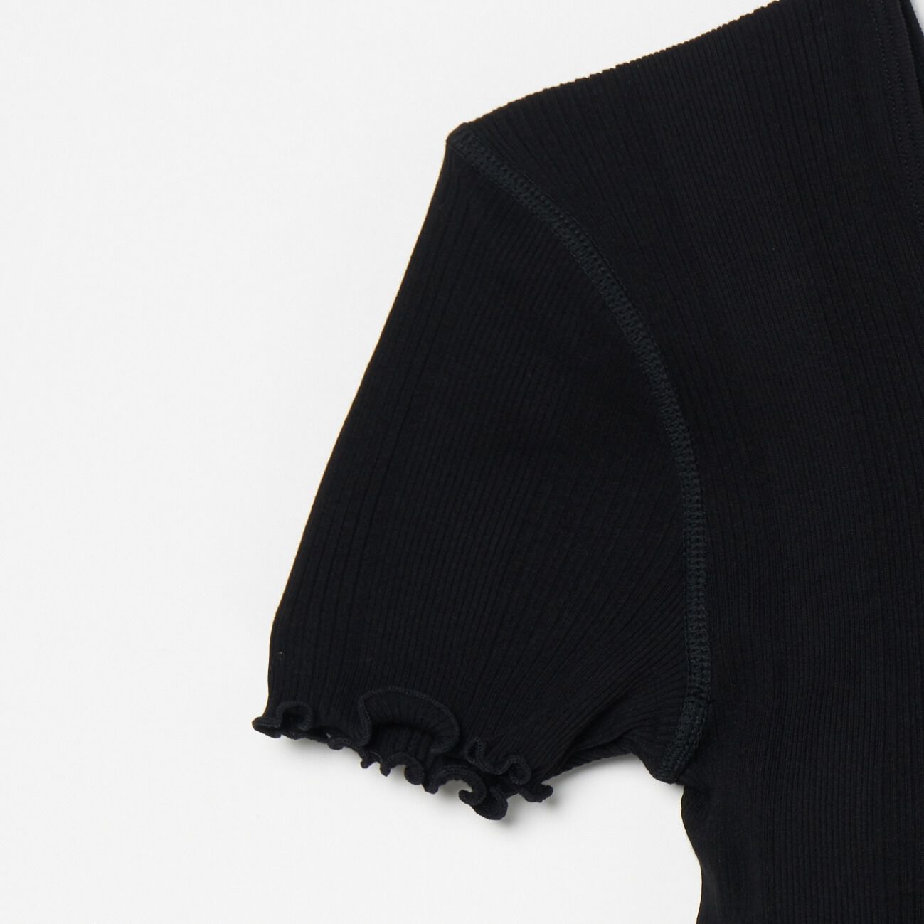  「HAKUJI Random rib bra half sleeve」|Tシャツ・カットソー|