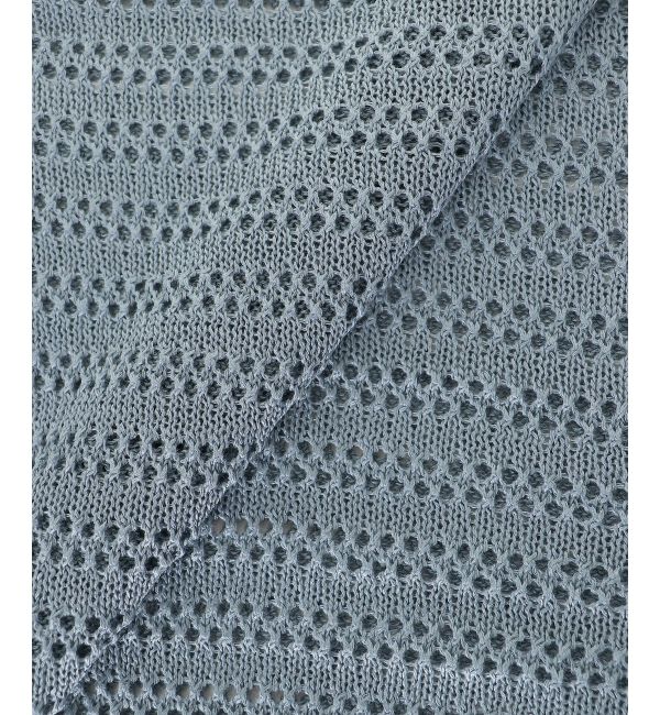  「リネンライクメッシュニットプルオーバー」|ニット・セーター|