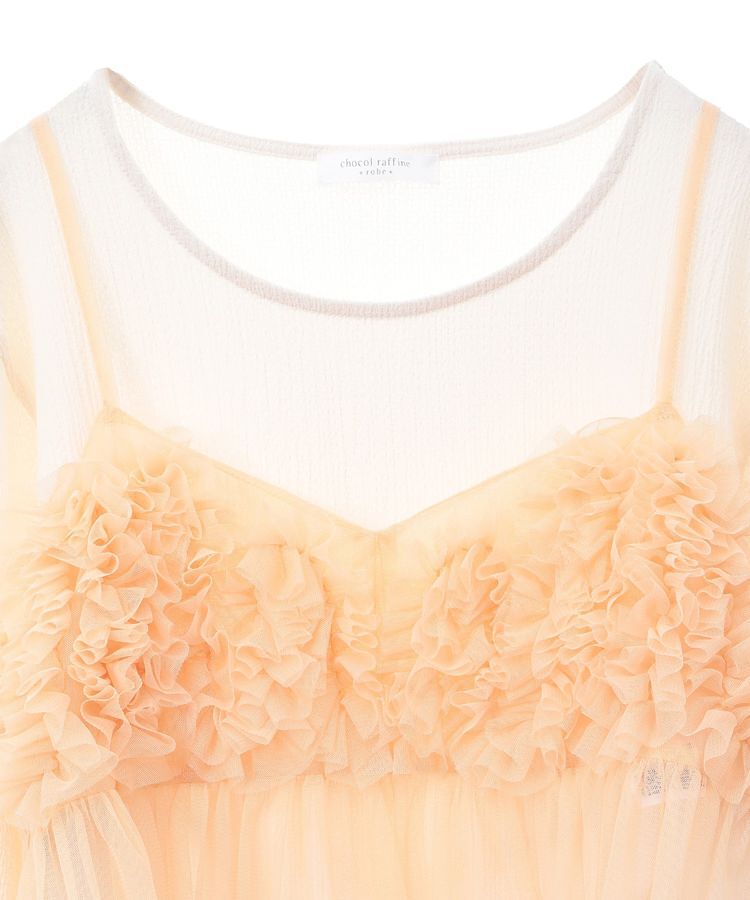 Green Parks「SET2点チュールビスチェ+表面感プルオーバー」|スウェット・ジャージ|