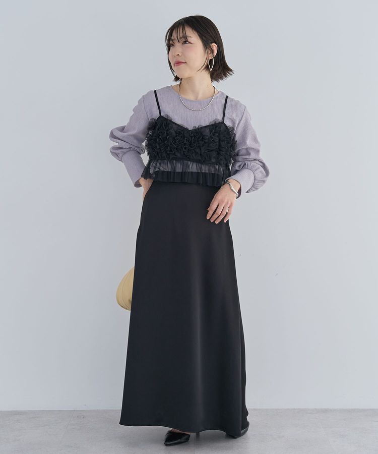 Green Parks「SET2点チュールビスチェ+表面感プルオーバー」|スウェット・ジャージ|