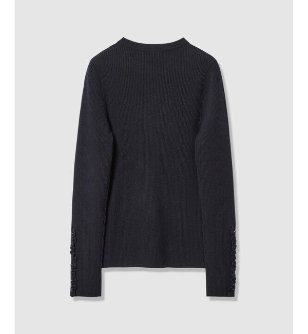 LOULOU WILLOUGHBY「【LOULOU WILLOUGHBY】フリルスリットプルオーバー」|ニット・セーター|