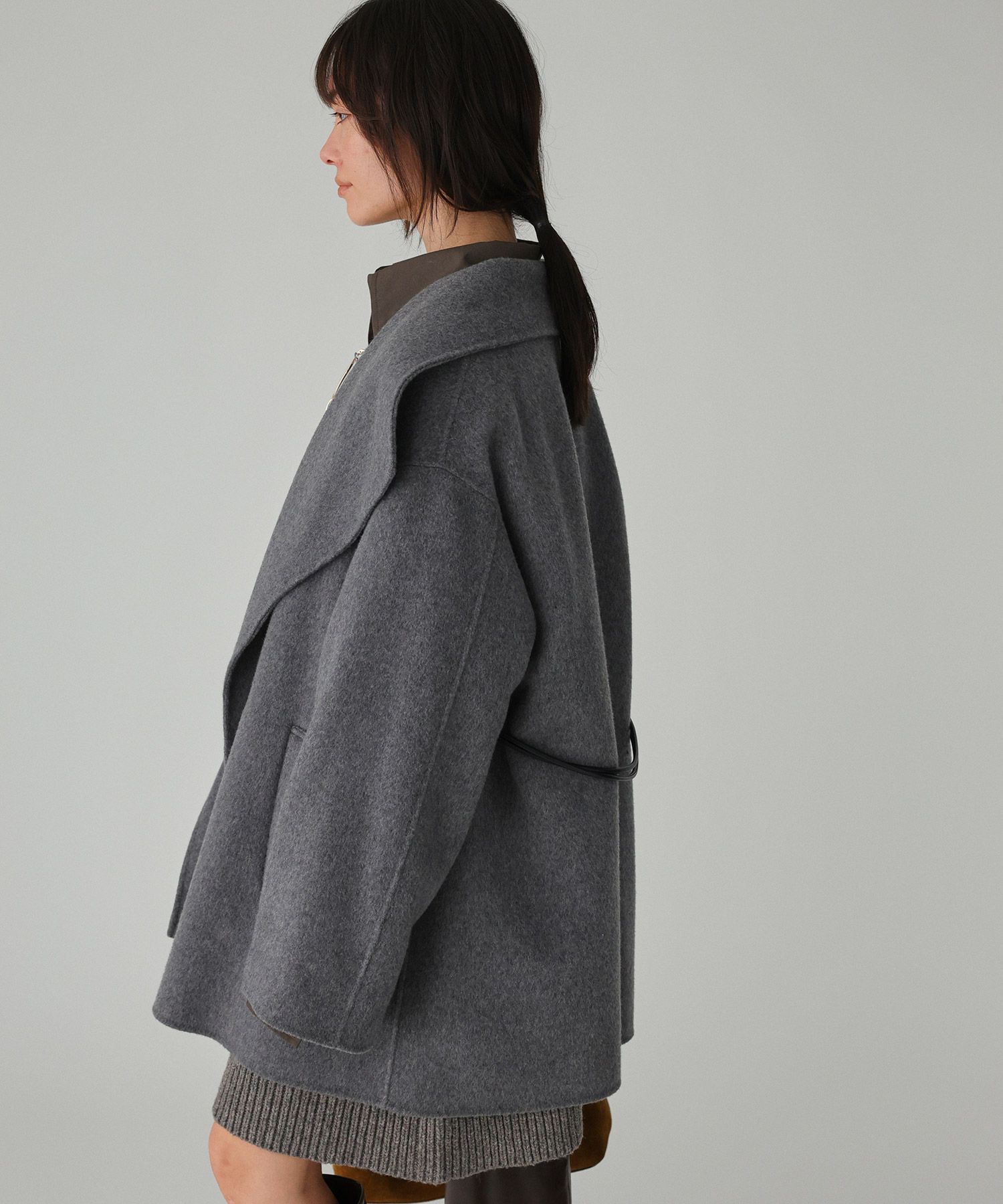 ベルト付きリバーショートコート（BABYLONE）｜ルミネのファッション