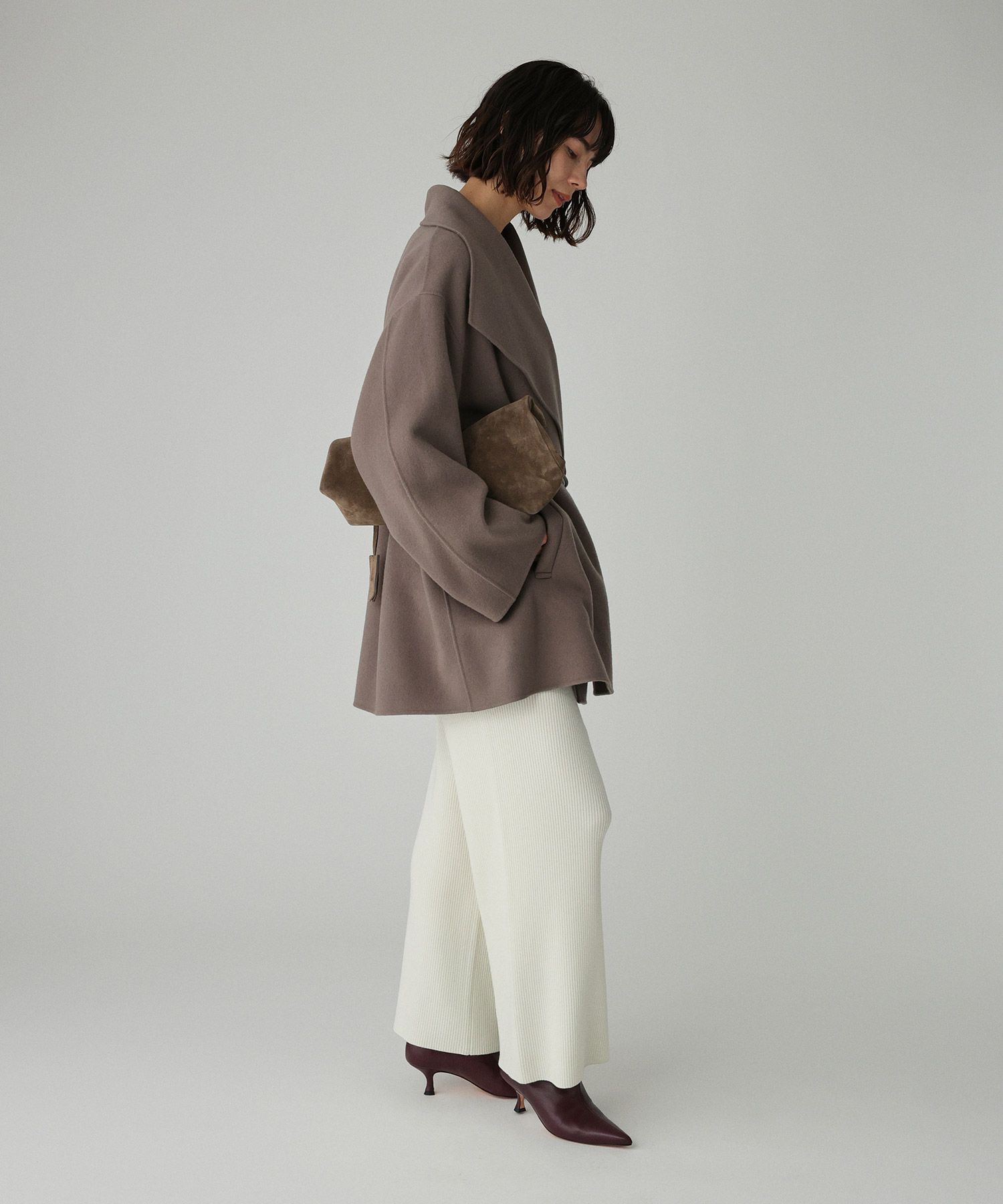 ベルト付きリバーショートコート（BABYLONE）｜ルミネのファッション