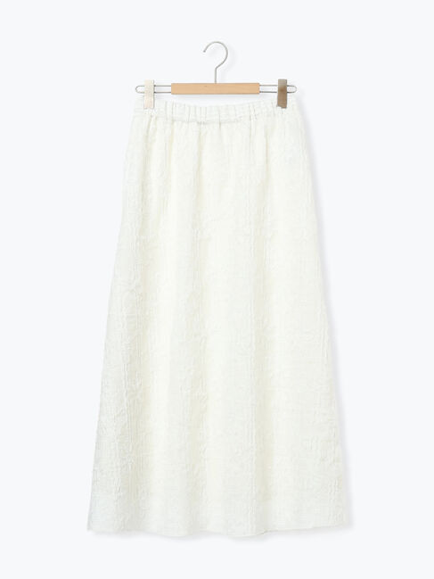 Samansa Mos2「花柄テープ刺繍フレアスカート」|スカート|