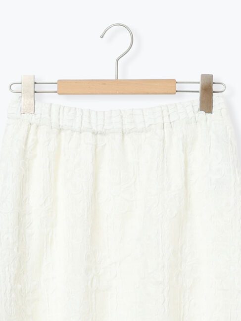 Samansa Mos2「花柄テープ刺繍フレアスカート」|スカート|