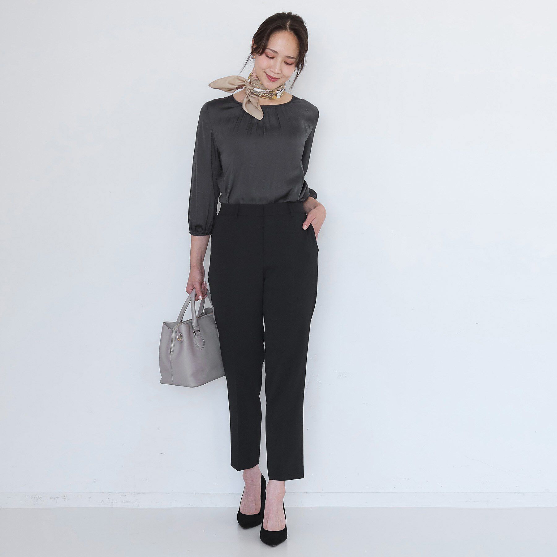 COUP DE CHANCE「【手洗い可／日本製／伸縮性／スーツ可】センタープレス入りテーパードパンツ」|その他|