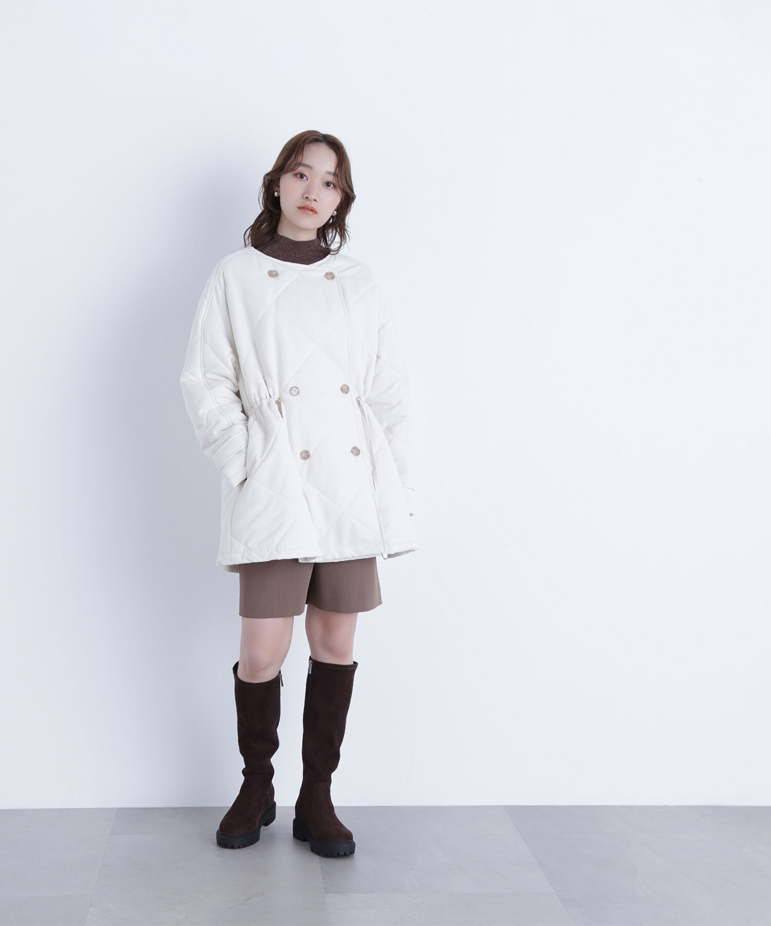  「2wayダイヤキルティングブルゾン」|ブルゾン・スタジャン|