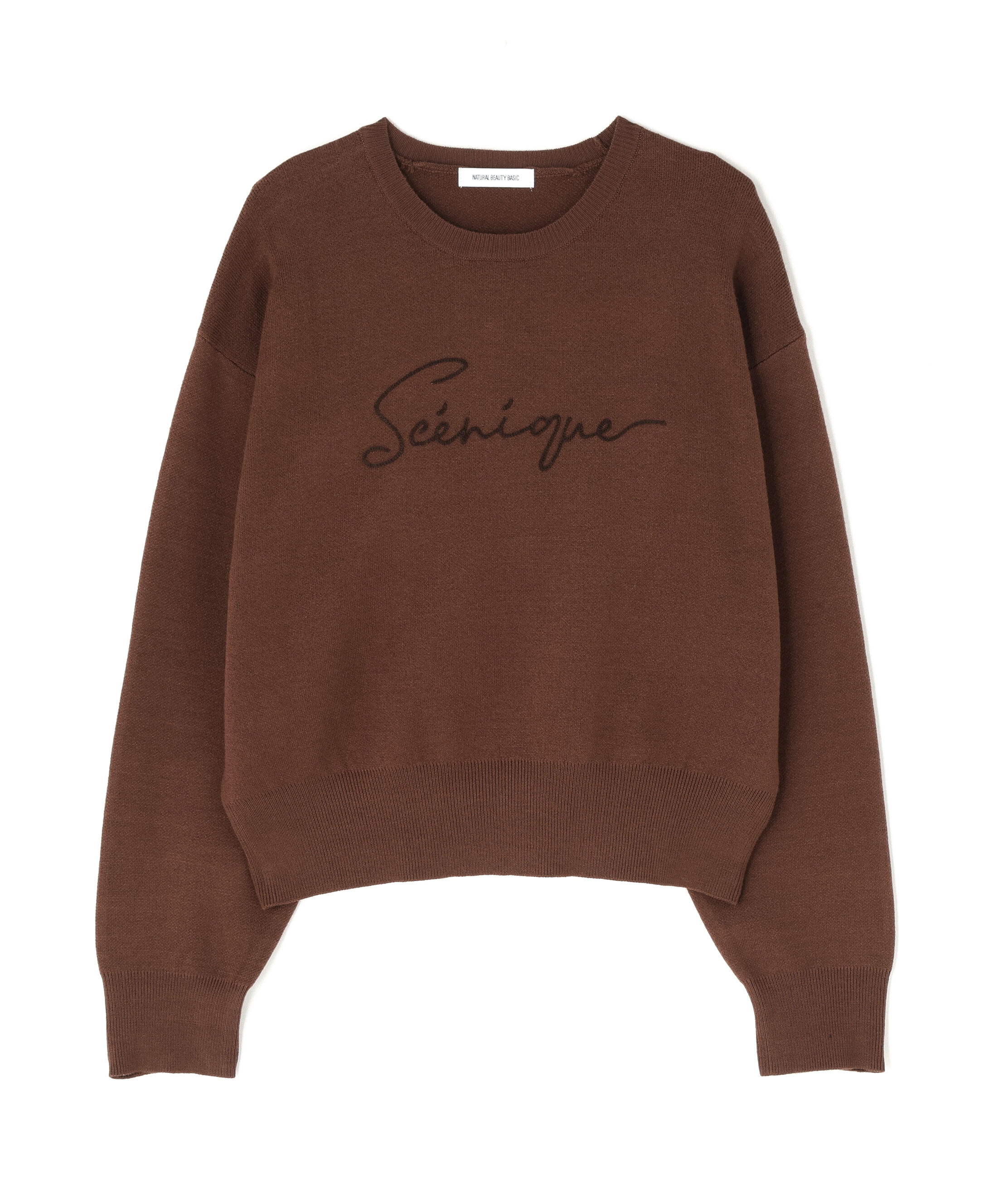  「ロゴ刺繍ニット」|ニット・セーター|