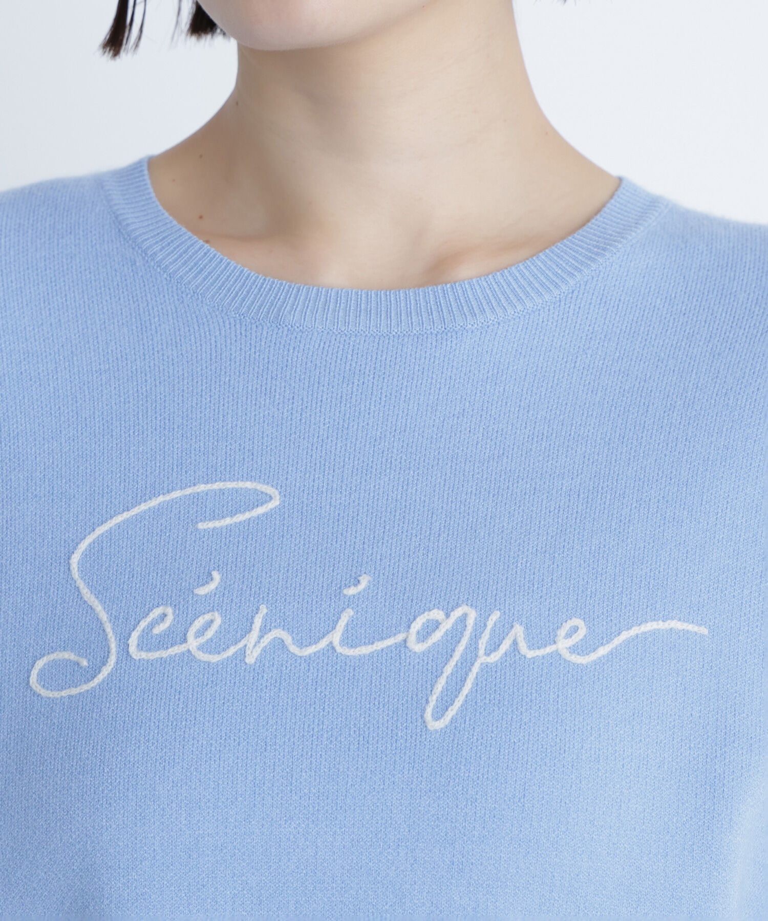  「ロゴ刺繍ニット」|ニット・セーター|