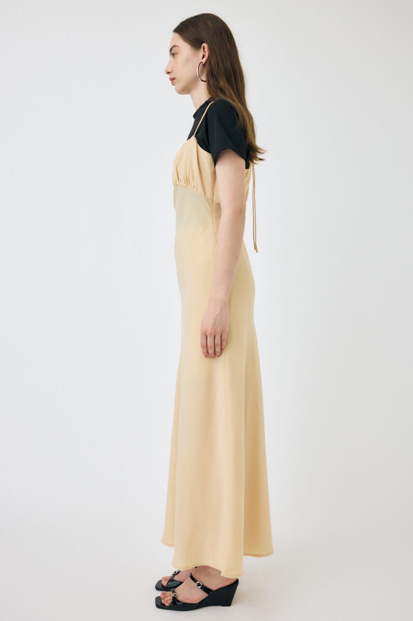 MOUSSY「DRAWSTRING STRAP SLIP ドレス」|ワンピース|