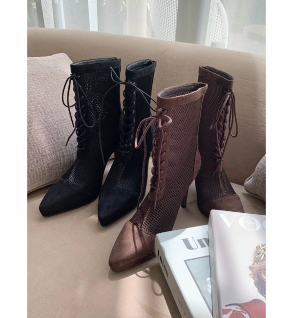 RESEXXY「レースアップメッシュブーツ」|ショートブーツ|