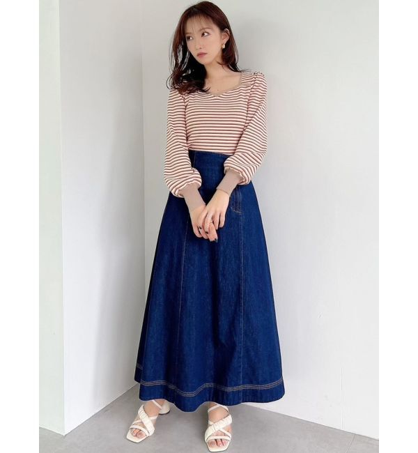 RESEXXY「ステッチデザインフレアスカート」|スカート|