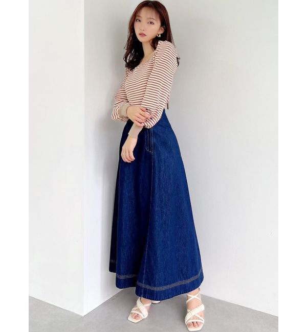 RESEXXY「ステッチデザインフレアスカート」|スカート|