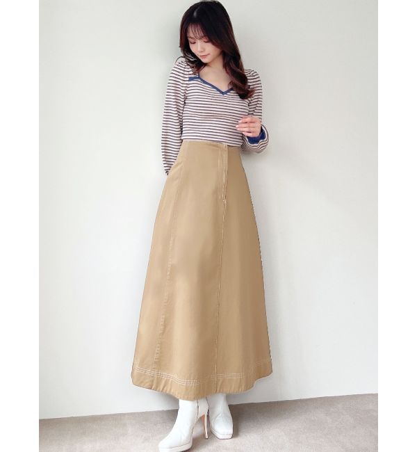 RESEXXY「ステッチデザインフレアスカート」|スカート|