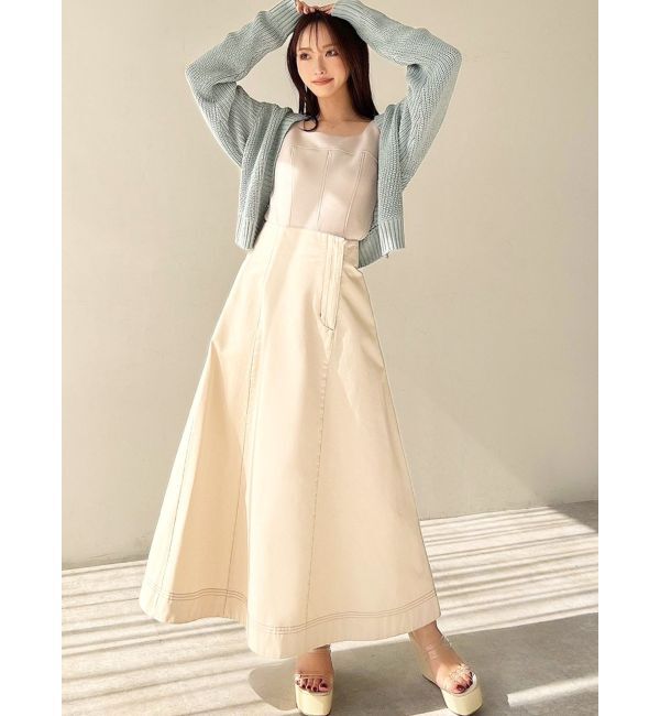 RESEXXY「ステッチデザインフレアスカート」|スカート|