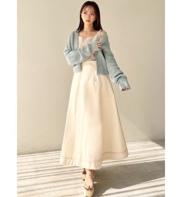RESEXXY「ステッチデザインフレアスカート」|スカート|