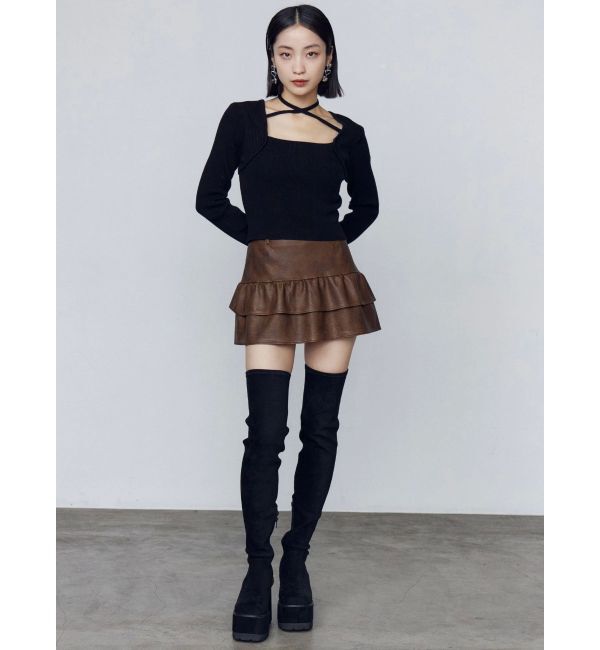 EMODA「レイヤーコンパクトチョーカーニット」|ニット・セーター|