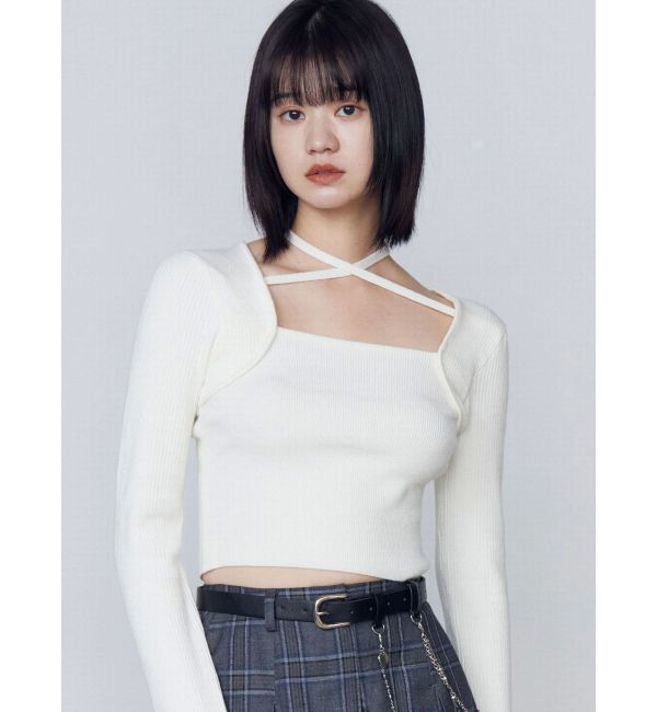 EMODA「レイヤーコンパクトチョーカーニット」|ニット・セーター|