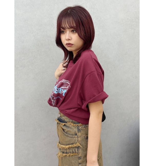 EVRIS「フロントリボングラフィックBIG Tシャツ」|Tシャツ・カットソー|