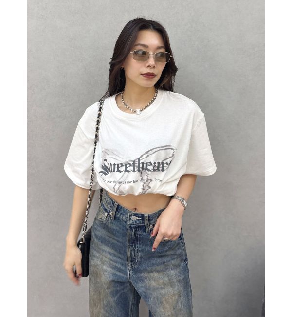 EVRIS「フロントリボングラフィックBIG Tシャツ」|Tシャツ・カットソー|