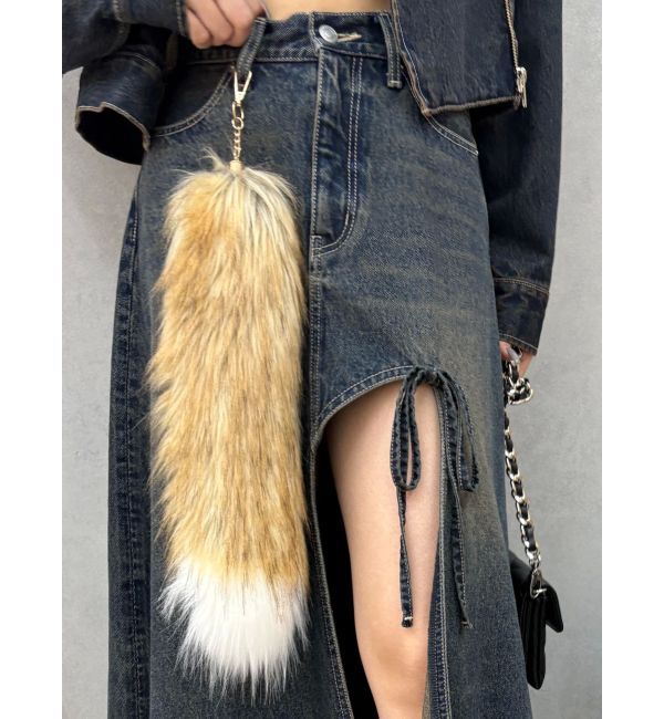 EVRIS「BIGフェイクファーしっぽチャーム」|チャーム・キーホルダー|