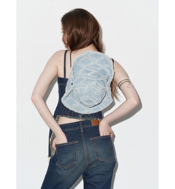EVRIS「スタッズモチーフデニムキャミ【セットアップ着用可能】」|キャミソール|