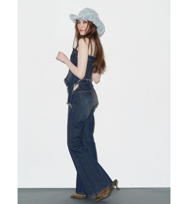 EVRIS「スタッズモチーフデニムキャミ【セットアップ着用可能】」|キャミソール|