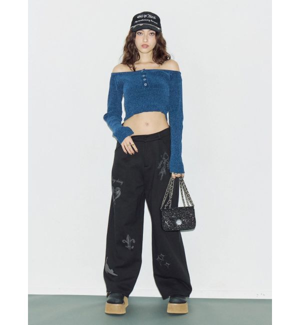 EVRIS「モールオフショルニットトップス」|ニット・セーター|