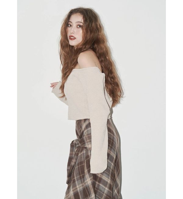 EVRIS「モールオフショルニットトップス」|ニット・セーター|