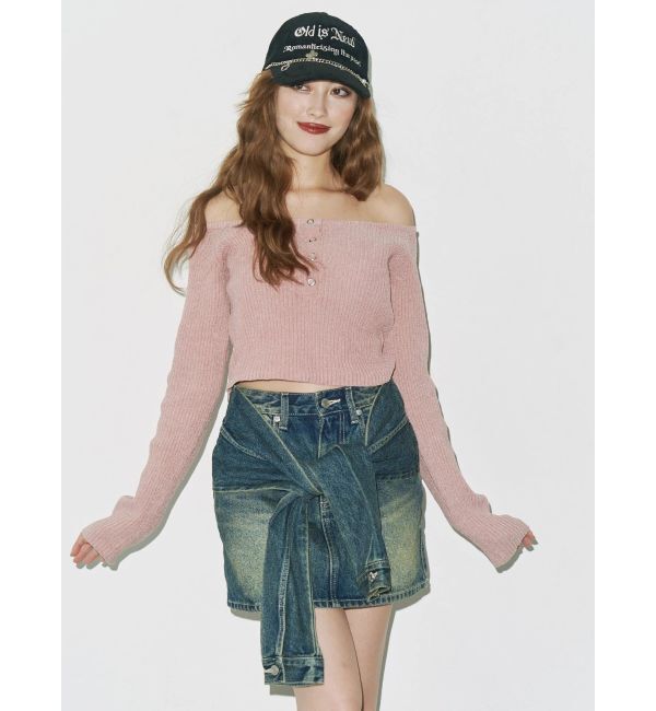 EVRIS「モールオフショルニットトップス」|ニット・セーター|