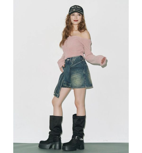 EVRIS「モールオフショルニットトップス」|ニット・セーター|