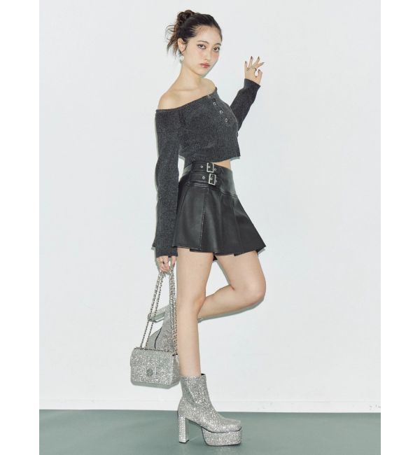 EVRIS「モールオフショルニットトップス」|ニット・セーター|