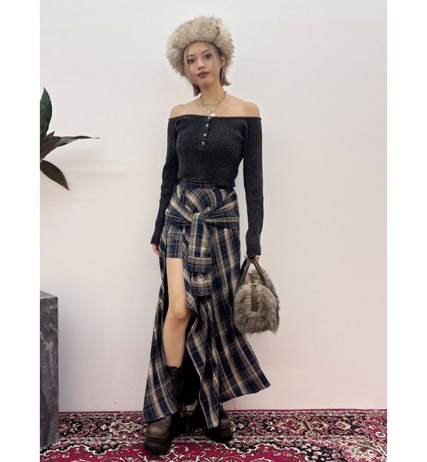 EVRIS「モールオフショルニットトップス」|ニット・セーター|