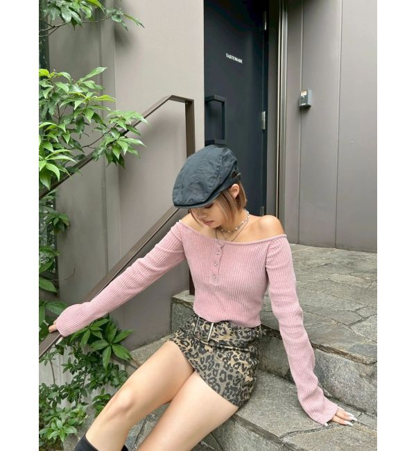 EVRIS「モールオフショルニットトップス」|ニット・セーター|