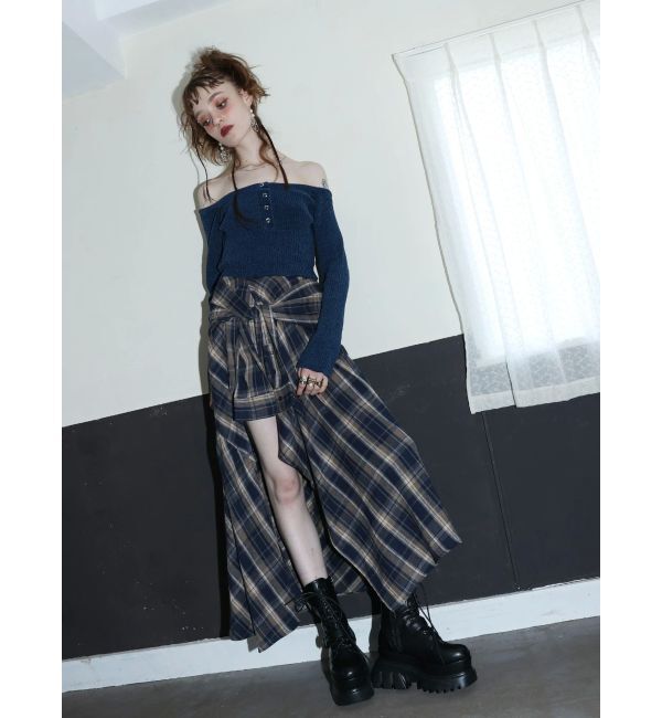 EVRIS「モールオフショルニットトップス」|ニット・セーター|